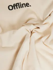 Styli Round Neck Oversized Drop Shoulder Sleeves T-Shirt