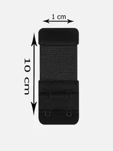 FIMS Pack Of 3 2-Hook 3-Eye Stretchy Bra Hook Extensions