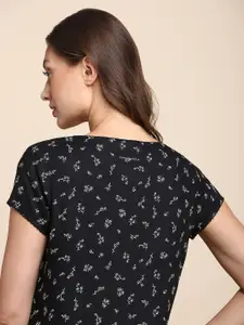 Van Heusen Floral Printed V-Neck Midi Nightdress