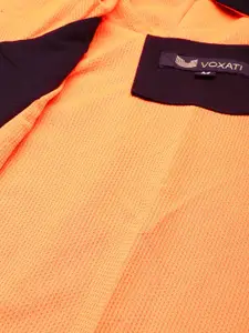 VOXATI Men Solid Sporty Jacket with Patchwork