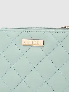 Caprese Women Geometric Textured Two Fold Wallet