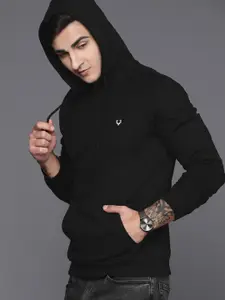 Allen Solly Solid Hooded Sweatshirt