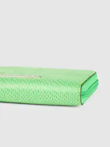 French Connection Women Textured Leather Zip Around Wallet