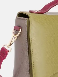 Baggit Colourblocked Structured Satchel