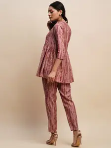 all about you Mauve Tie and dye Top & Trousers