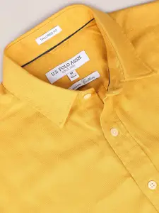 U.S. Polo Assn. Shirt Collar Opaque Cotton Casual Shirt
