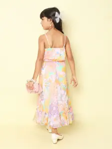 taffykids Girls Printed Top with Palazzos