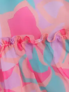 taffykids Girls Printed Top with Palazzos