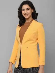 Allen Solly Woman Allen Solly Collarless Single-Breasted Casual Blazer