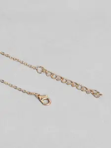 EL REGALO Set Of 5 Abstract Charm Pendants With Chain