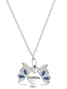EL REGALO Stainless Steel Butterfly Pendant With Chain
