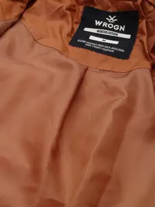 WROGN Solid Mock Collar Padded Jacket