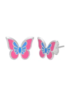 Abhooshan Pure 925 Sterling Silver Contemporary Studs Earrings
