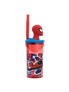 Marvel Red & Blue Printed Leak Proof Water Bottle 360ml