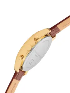 French Connection Timeless 2h Series Men Dial & Leather Straps Analogue Watch FCN00052B