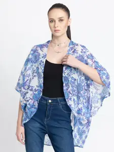 SHAYE Floral Printed Cotton Shrug