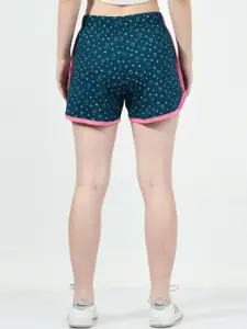 BAESD Women Pack of 2 Printed High-Rise Cotton Shorts