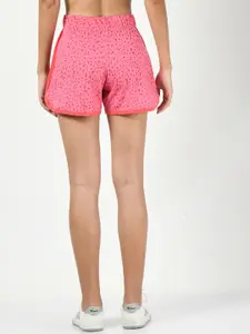 BAESD Women Pack Of 2 Conversational Printed High-Rise Pure Cotton Shorts