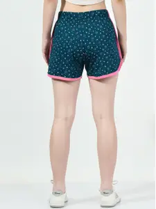 BAESD Women Pack of 3 Printed High-Rise Pure Cotton Shorts