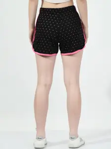 BAESD Pack of 3 Printed High-Rise Pure Cotton Shorts