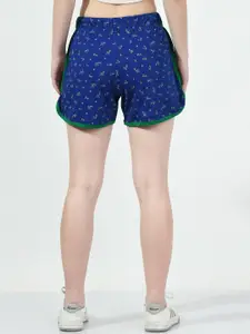 BAESD Women Pack Of 3 Printed High-Rise Cotton Shorts