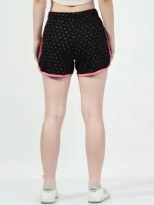 BAESD Women Pack Of 3 Printed Pure Cotton Hotpant Shorts