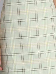 NoBarr Checked A-Line Mini Skirt