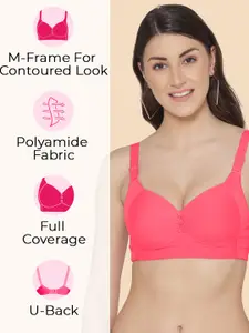 Tweens Coral & Pink Bra Full Coverage Lightly Padded