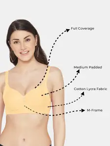 Tweens Beige & Pink Bra Full Coverage Lightly Padded