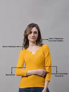 FBAR Round Neck Cotton Regular Top