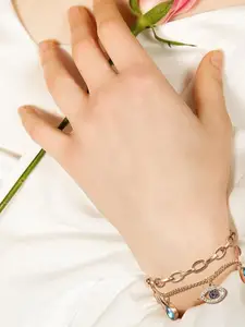 EL REGALO Stone Studded Multistrand Bracelet