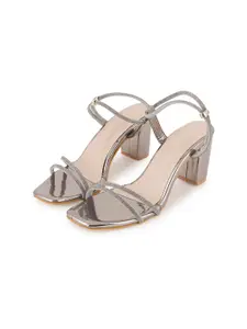 SCENTRA Embellished Party Block Heels