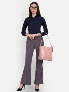 ASCIIBLUES Regular Fit Spread Collar Long Sleeve Cotton Formal Shirt