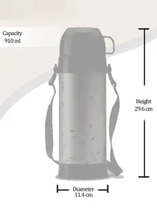 Milton Eiffel 1000 Yellow Printed Leak Proof Water Bottle 910ml