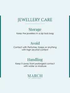 March by FableStreet Silver Rhodium-Plated Necklace