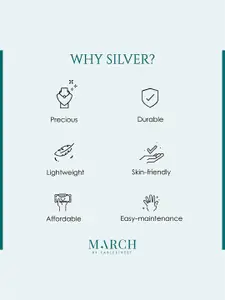 March by FableStreet Silver Gold-Plated Necklace