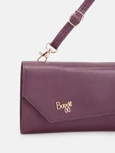 Baggit Women Micro-Textured PU Envelope & Zip Around Wallet With A Detachable Sling Strap