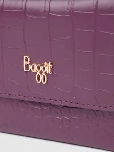 Baggit Women Animal Textured Three Fold Wallet