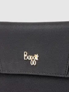 Baggit Women Geometric Textured Three Fold Wallet