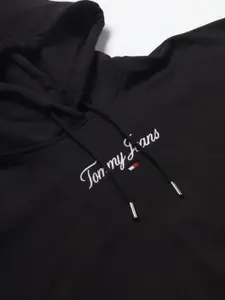 Tommy Hilfiger Hooded Cotton Crop Sweatshirt