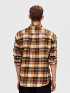 SELECTED Tartan Checks Opaque Cotton Casual Shirt