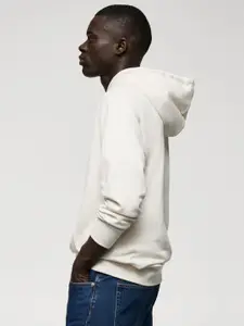 MANGO MAN Pure Cotton Hooded Sweatshirt