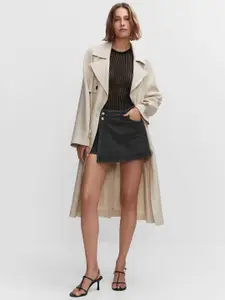 MANGO Pure Cotton Denim Skorts