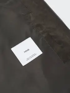 MANGO MAN Suede Effect Jacket