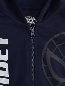 Pantaloons Junior Boys Spiderman Printed Hooded Cotton Sweatshirt