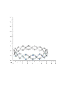 GIVA Women Sterling Silver Rhodium-Plated Bangle-Style Bracelet