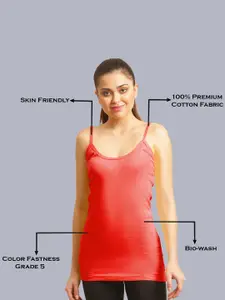 FBAR Pack Of 2 Cotton Bio Wash Sleeveless Longline Camisole