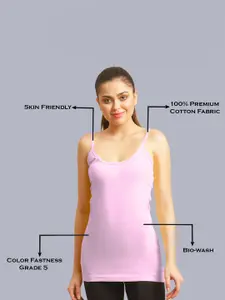 FBAR Ribbed Bio-wash Pure Cotton Camisole