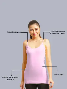 FBAR FABR Pack Of 2 Cotton Long Camisoles