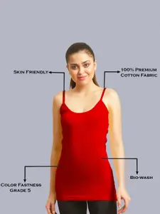 FBAR Pack Of 2 Non-Padded Pure Cotton Long Camisoles